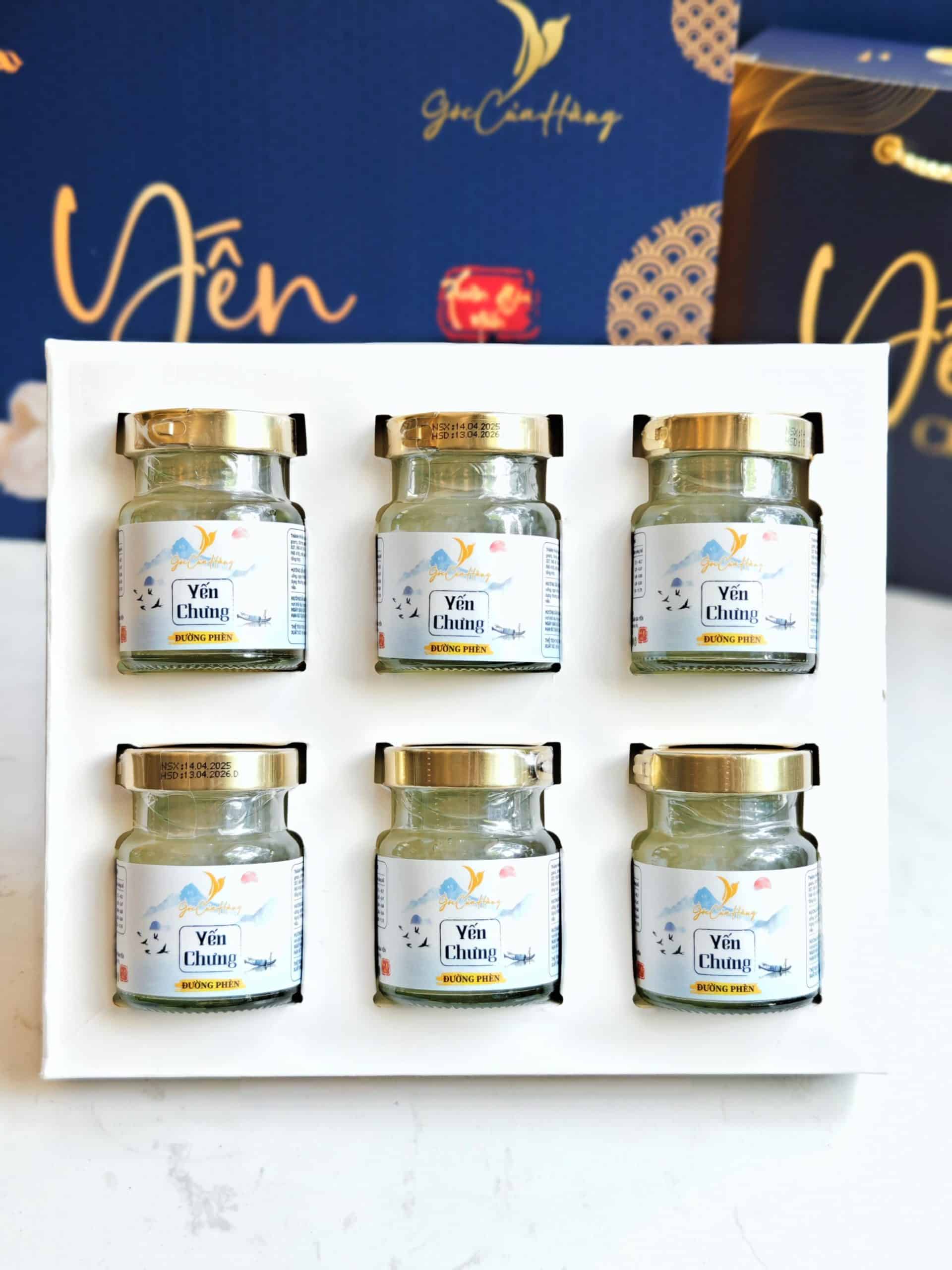 Set Quà 6 Yến chưng tiệt trùng ( kèm hộp quà giấy) - Yến Sào Góc Của Hằng - Ảnh 4
