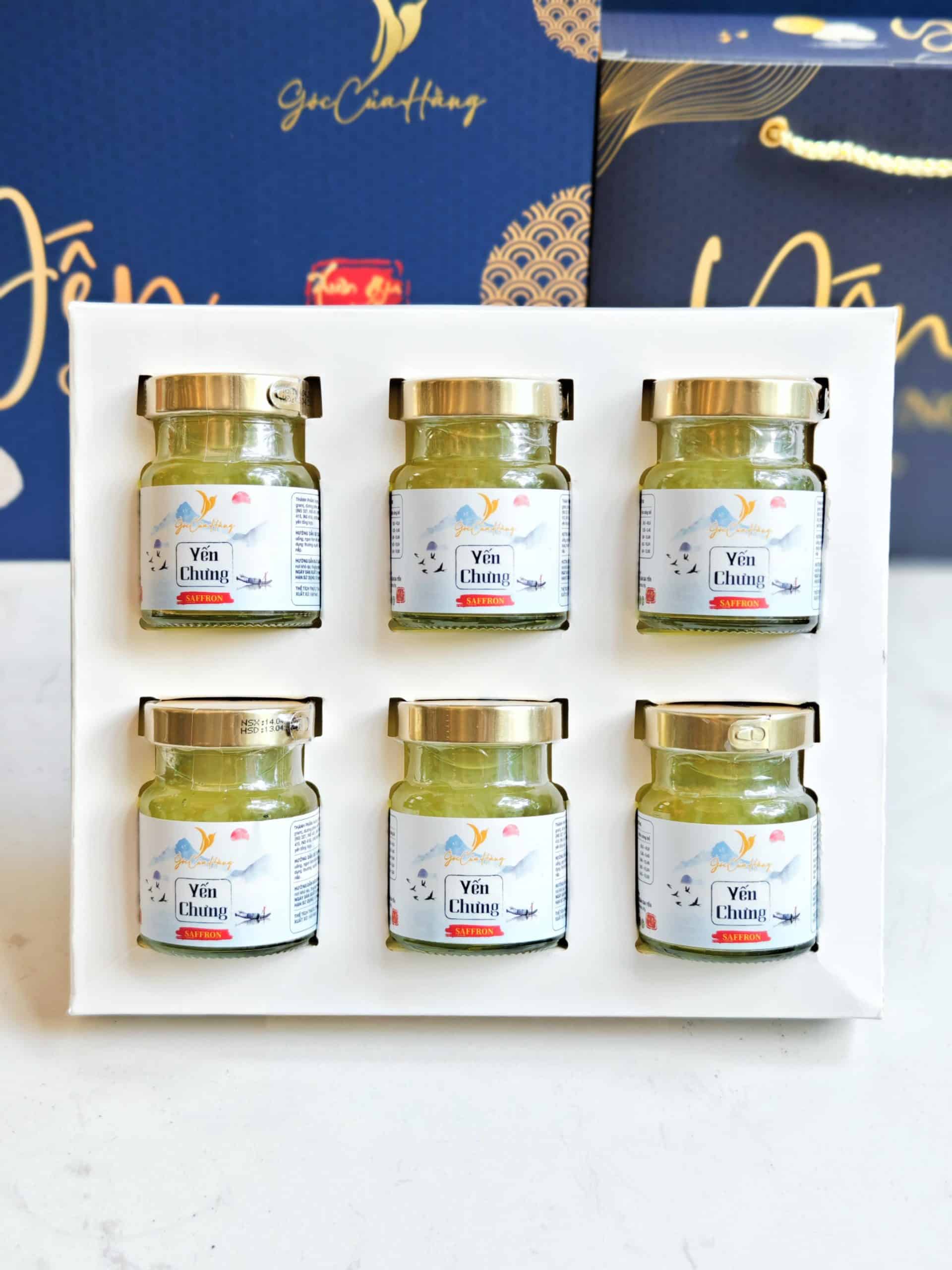 Set Quà 6 Yến chưng tiệt trùng ( kèm hộp quà giấy) - Yến Sào Góc Của Hằng - Ảnh 2