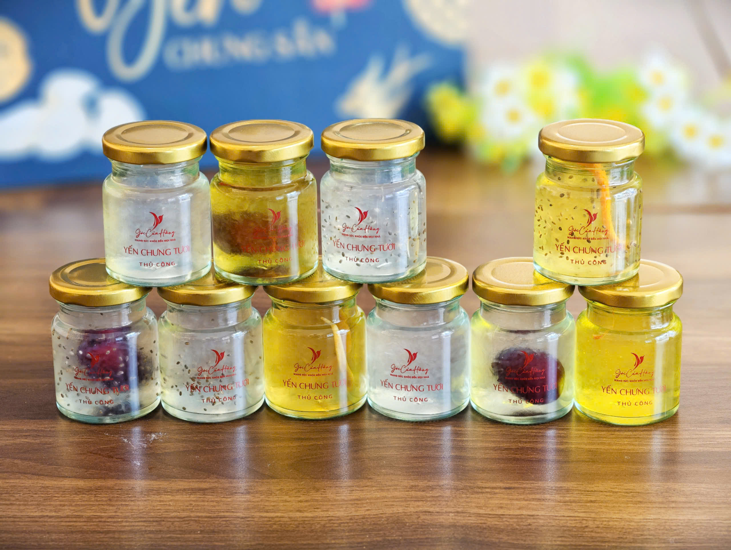 SET 10 LỌ YẾN CHƯNG TƯƠI TIẾT KIỆM ( CHƯNG SẲN TỪ YẾN TƯƠI ) - 70ML - 9gr yến tươi - Ảnh 4