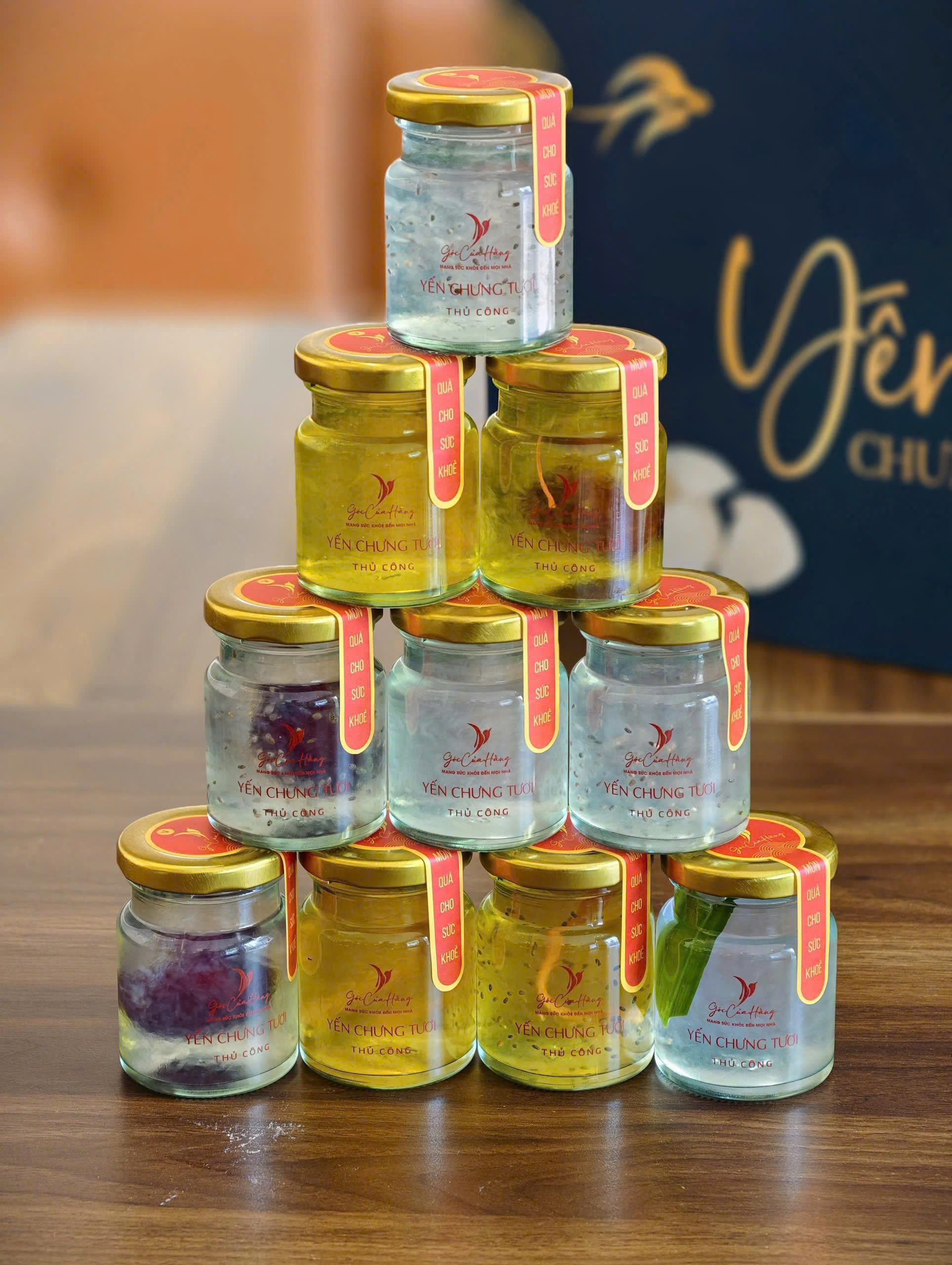 SET 10 LỌ YẾN CHƯNG TƯƠI TIẾT KIỆM ( CHƯNG SẲN TỪ YẾN TƯƠI ) - 70ML - 9gr yến tươi - Ảnh 2