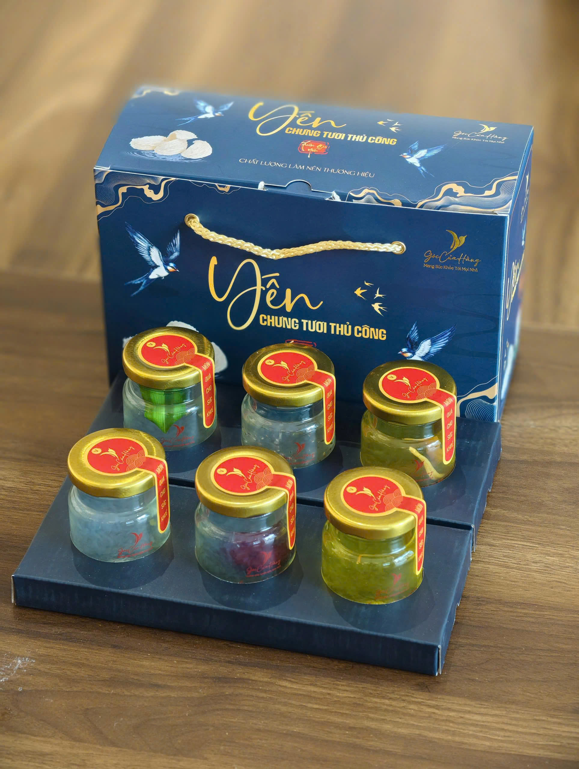 SET 6 LỌ YẾN CHƯNG TIẾT KIỆM ( CHƯNG SẴN TỪ YẾN TƯƠI ) - 70ML - 9gr yến tươi - Ảnh 2